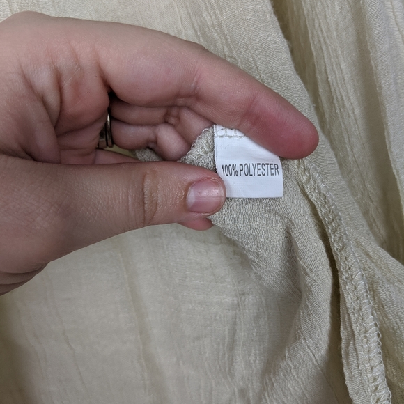 Monologue Crepe Long Sleeve Button Down Dolan Top - Picture 5 of 5